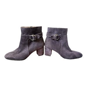 WHITE MOUNTAIN 'COLISA' Blue Suede‎ Women's Bootie Size 9.5